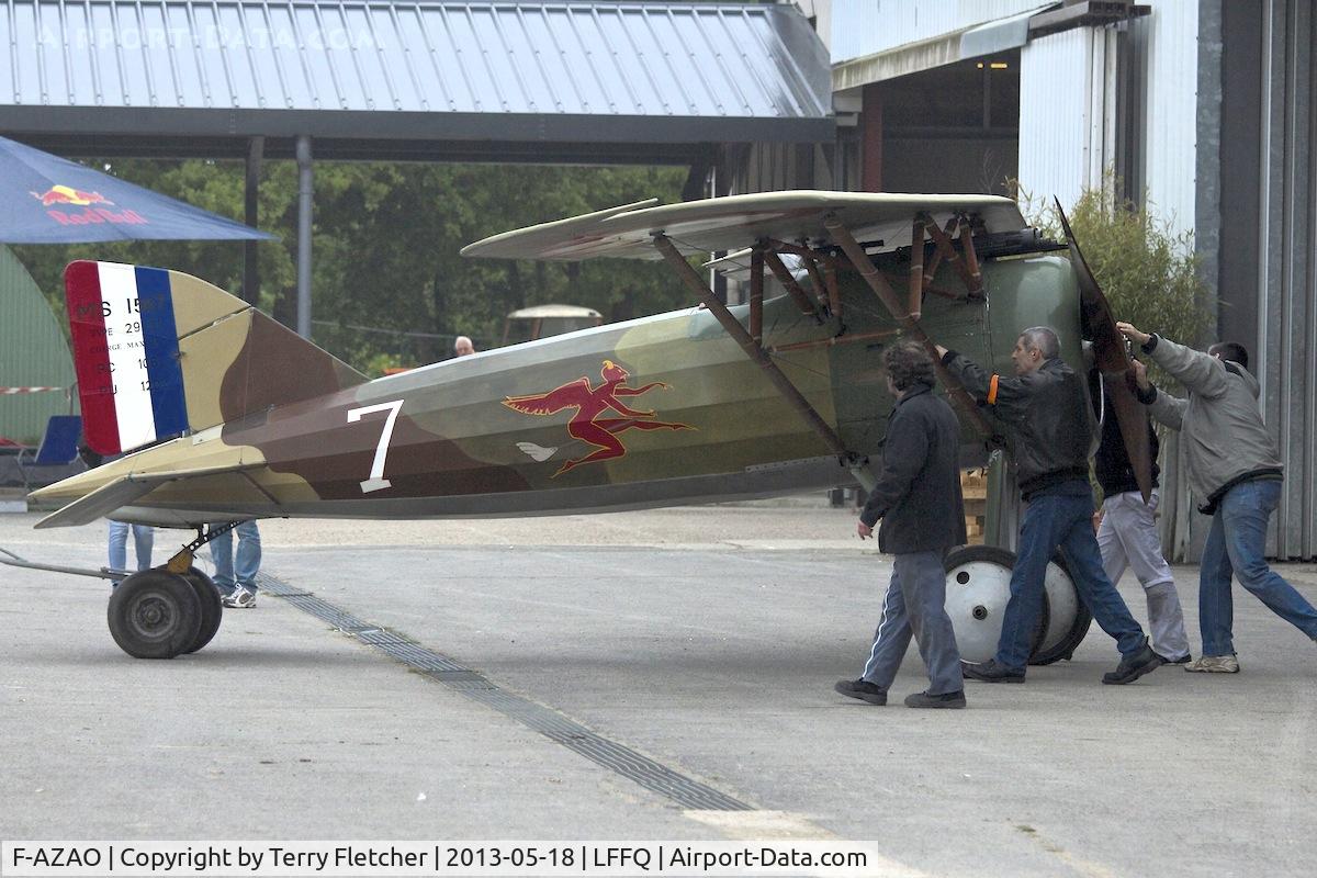 F-AZAO, Morane-Saulnier MS-A1 Replica C/N 03, At 2013 Airshow at La Ferte Alais , Paris