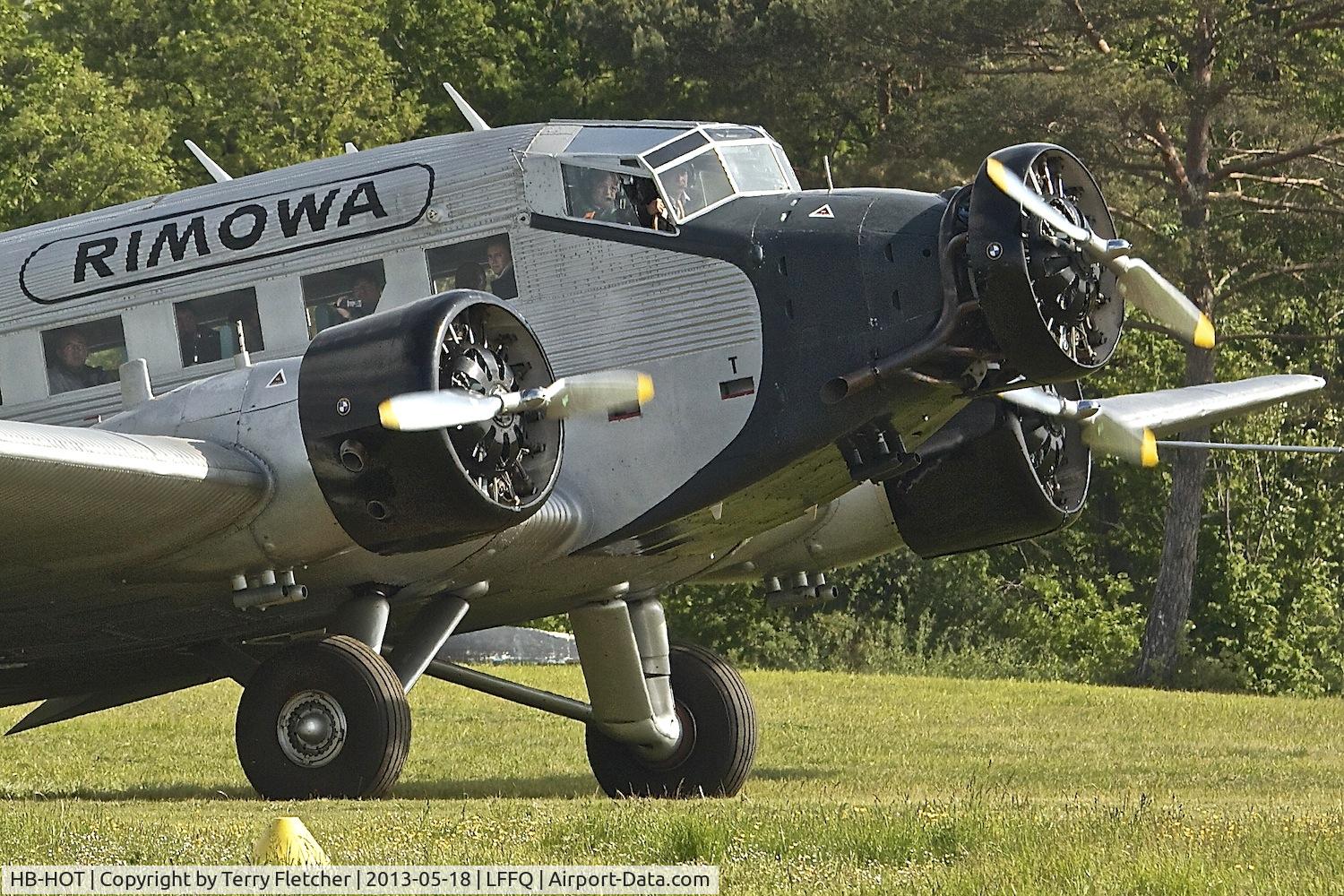 HB-HOT, 1939 Junkers Ju-52/3m g4e C/N 6595, At 2013 Airshow at La Ferte Alais , Paris