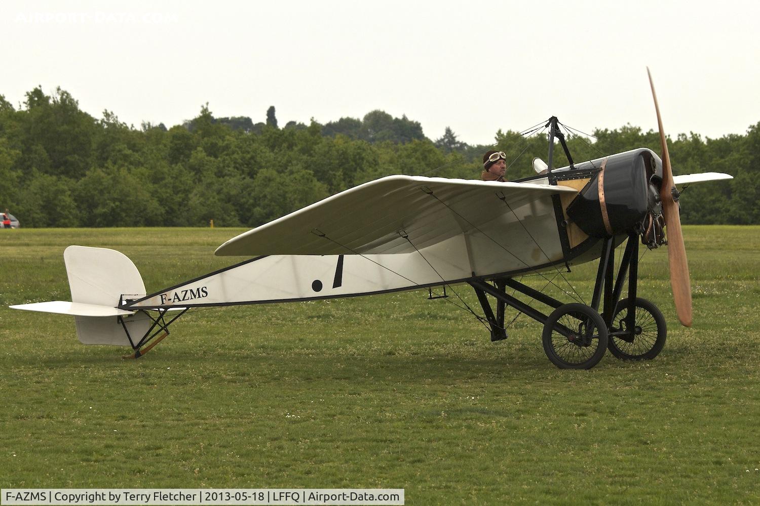 F-AZMS, Morane-Saulnier Type H13 Replica C/N SAMS 22.01, At 2013 Airshow at La Ferte Alais , Paris, France