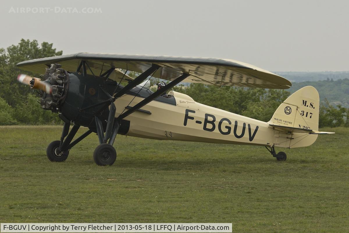 F-BGUV, Morane-Saulnier MS.317 C/N 297, At 2013 Airshow at La Ferte Alais , Paris, France