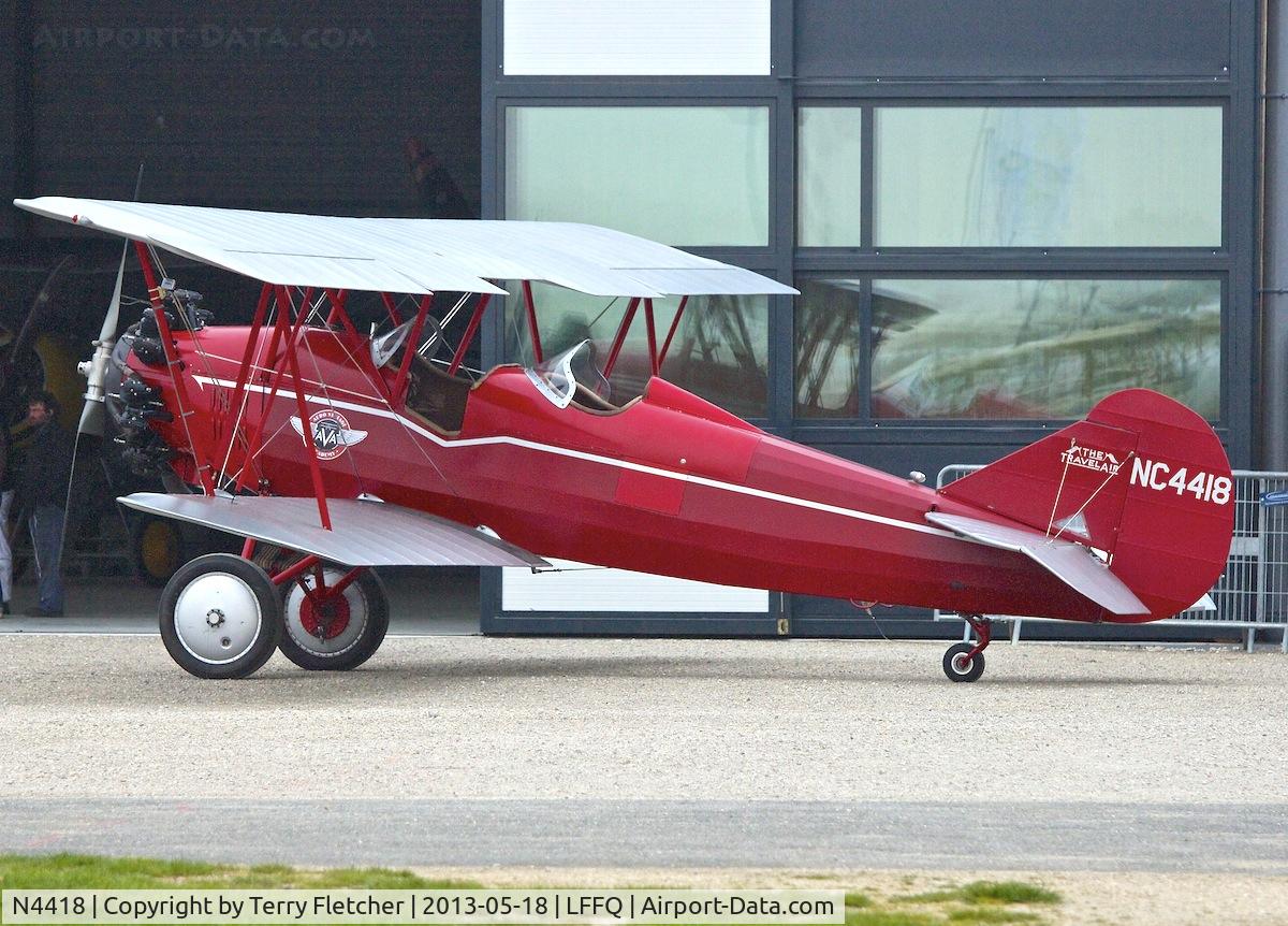 N4418, 1928 Curtiss-Wright Travel Air 4000 C/N 378, At 2013 Airshow at La Ferte Alais , Paris, France