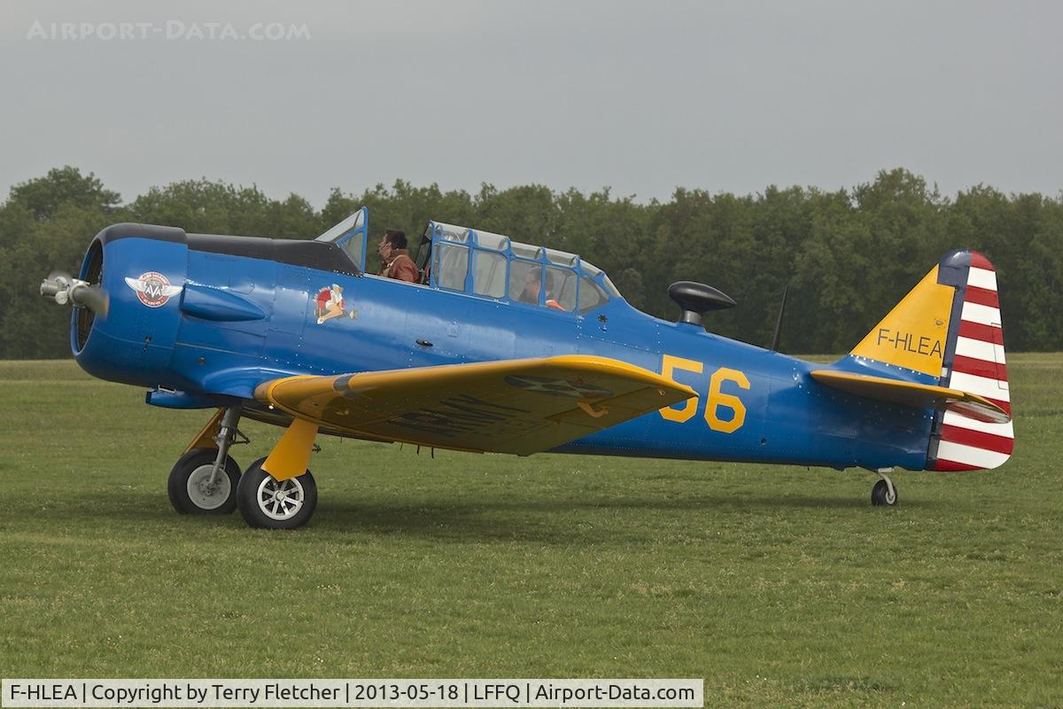F-HLEA, North American T-6G Texan C/N 168-160, At 2013 Airshow at La Ferte Alais , Paris, France