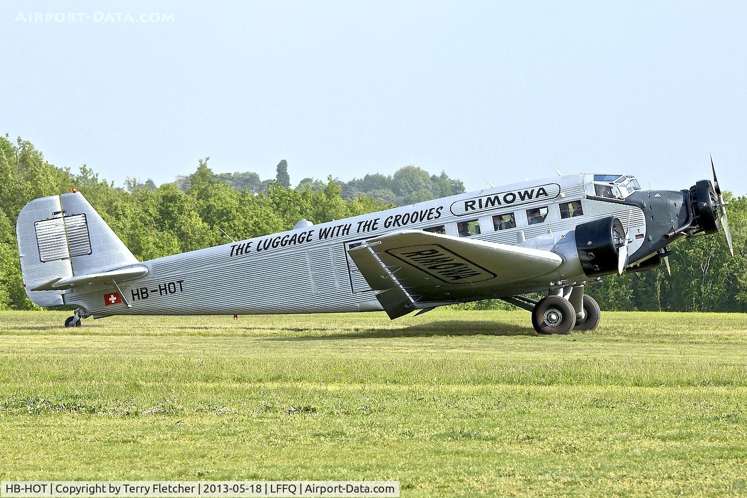 HB-HOT, 1939 Junkers Ju-52/3m g4e C/N 6595, At 2013 Airshow at La Ferte Alais , Paris, France
