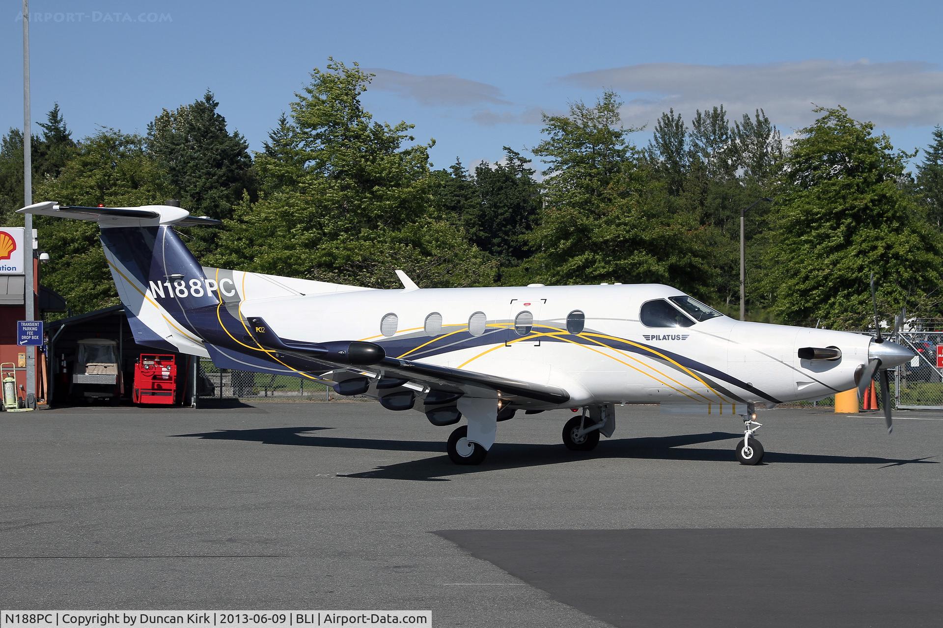 N188PC, 1997 Pilatus PC-12/45 C/N 188, Taxiing out at BLI