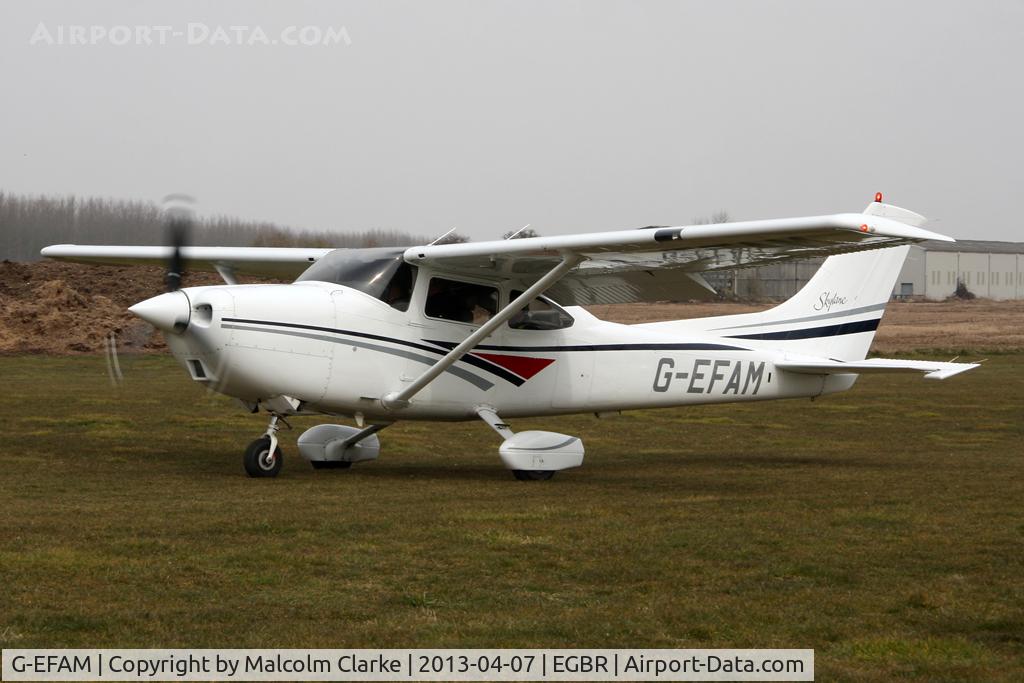 G-EFAM, 1999 Cessna 182S Skylane C/N 18280442, Cessna 182S Skylane at The Real Aeroplane Club's Spring Fly-In, Breighton Airfield, April 2013.