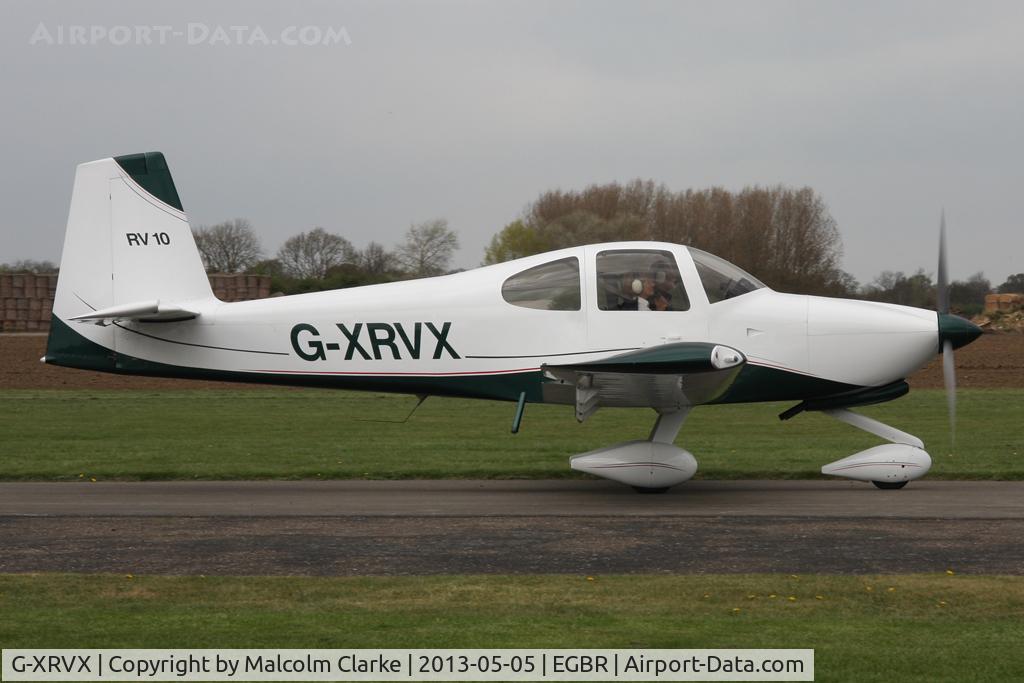 G-XRVX, 2006 Van's RV-10 C/N PFA 339-14592, Vans RV-10 at The Real Aeroplane Club's May-hem Fly-In, Breighton Airfield, May 2013.
