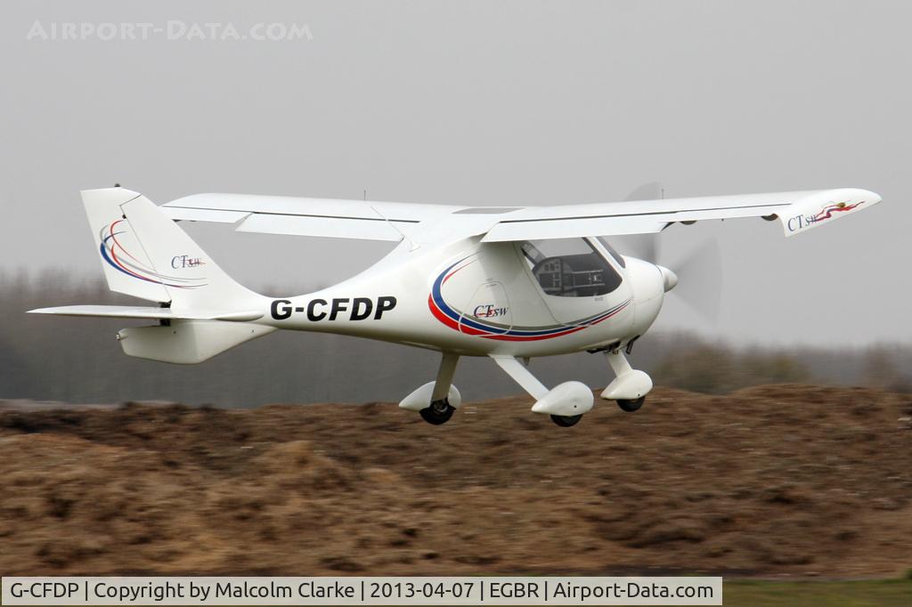 G-CFDP, 2008 Flight Design CTSW C/N 8367, Flight Design CTSW at The Real Aeroplane Club's Spring Fly-In, Breighton Airfield, April 2013.