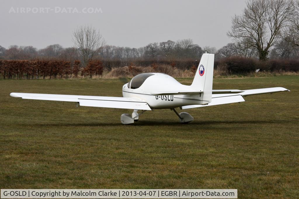 G-OSLD, 2000 Europa XS Tri-Gear C/N PFA 247-13641, Europa XS at The Real Aeroplane Club's Spring Fly-In, Breighton Airfield, April 2013.