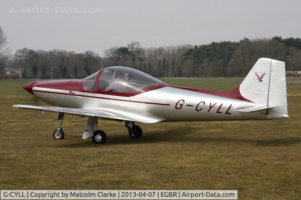 G-CYLL, 2006 Sequoia F-8L C/N PFA 100-14572, Falco F8L at The Real Aeroplane Club's Spring Fly-In, Breighton Airfield, April 2013.