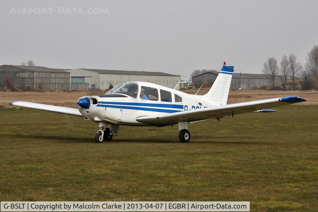 G-BSLT, 1980 Piper PA-28-161 Cherokee Warrior II C/N 28-8016303, Piper PA-28-161 Warrior II at The Real Aeroplane Club's Spring Fly-In, Breighton Airfield, April 2013.