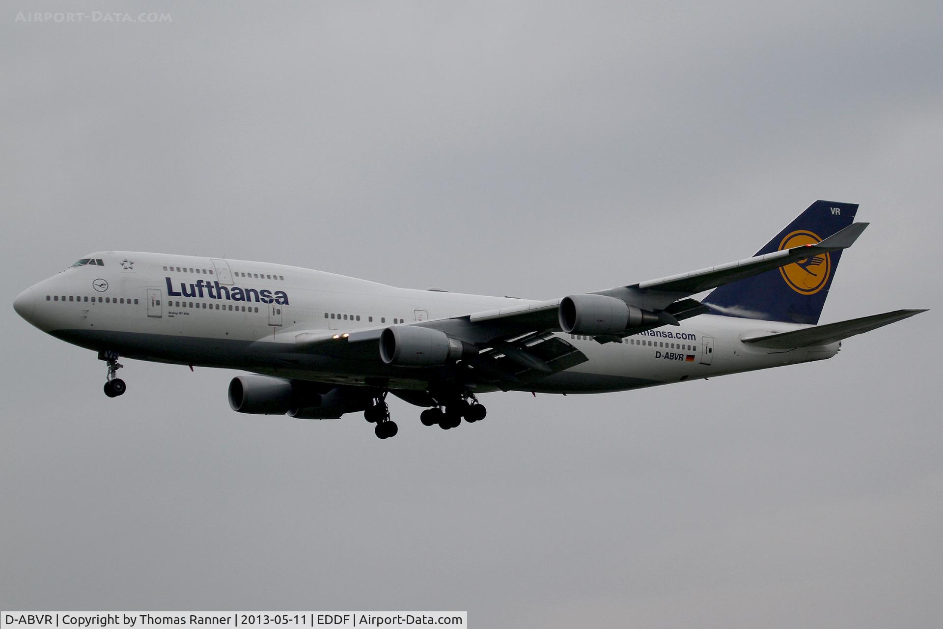 D-ABVR, 1997 Boeing 747-430 C/N 28285, Lufthansa Boeing 747