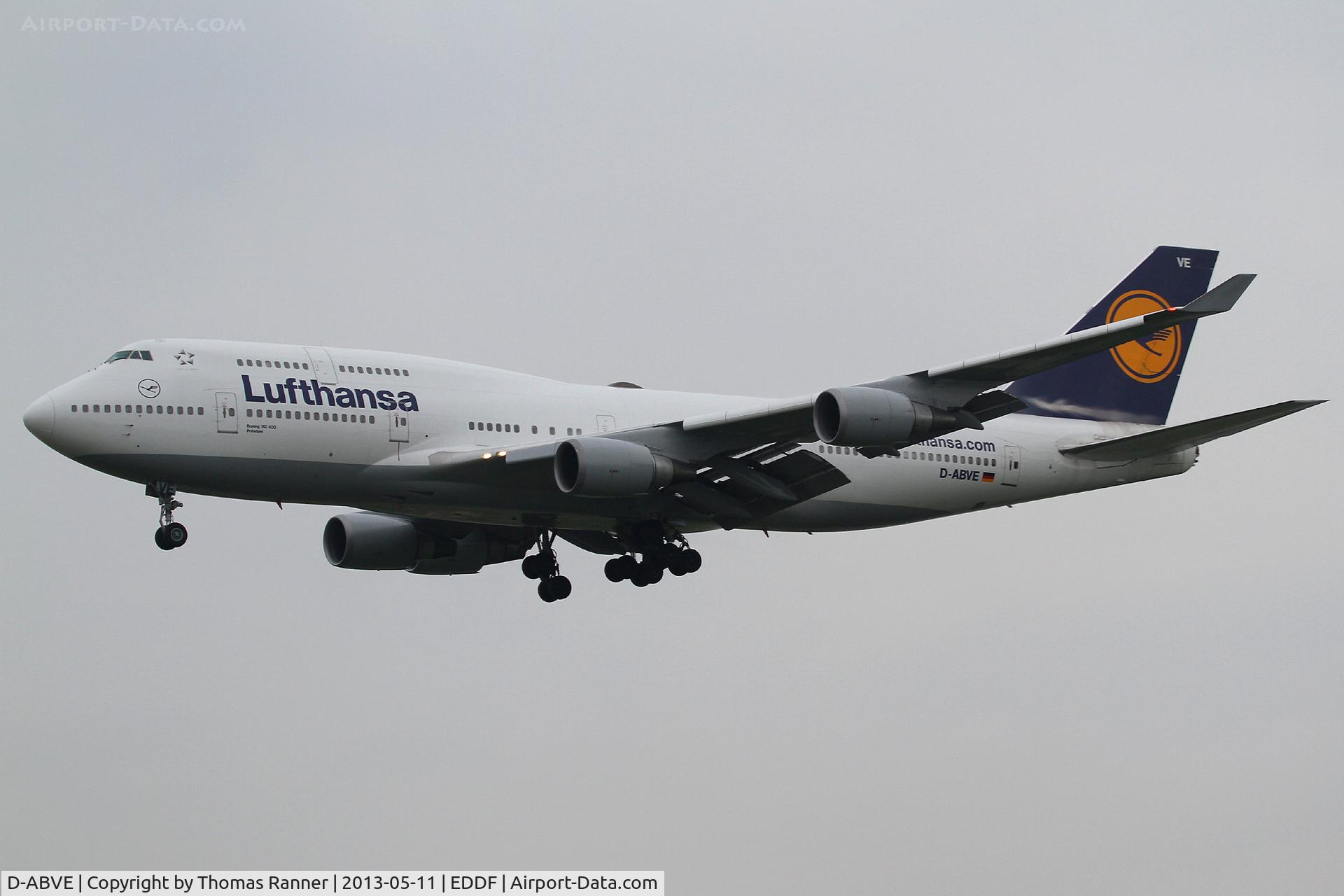 D-ABVE, 1990 Boeing 747-430 C/N 24741, Lufthansa Boeing 747