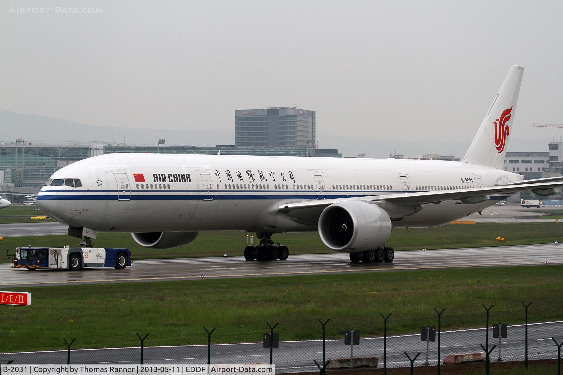 B-2031, 2012 Boeing 777-39L/ER C/N 38670, Air China Boeing 777