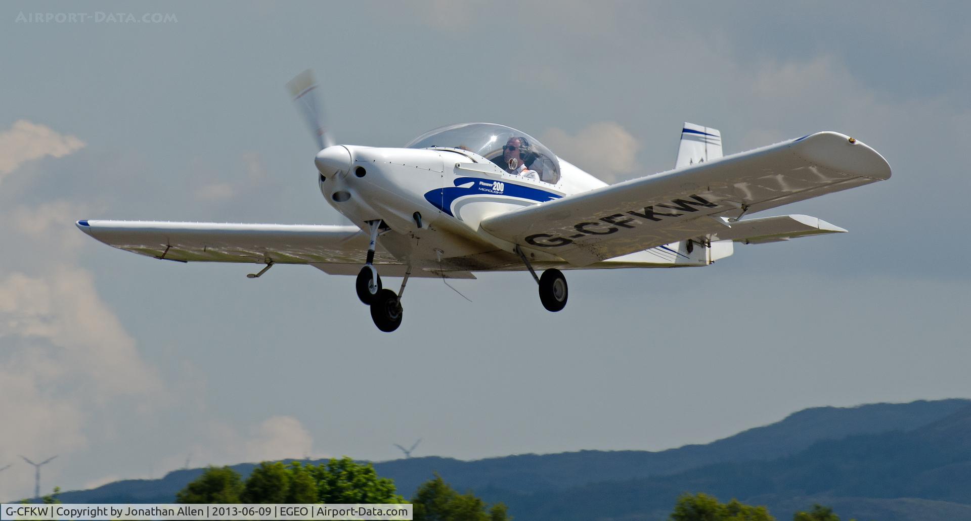 G-CFKW, 2008 Alpi Aviation Pioneer 200-M C/N LAA 334-14828, Departing from Oban Airport (North Connel).