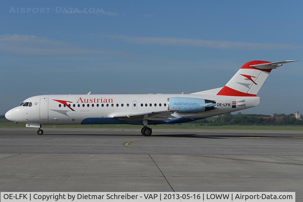 OE-LFK, 1995 Fokker 70 (F-28-0070) C/N 11555, Austrian Airlines fokker 70