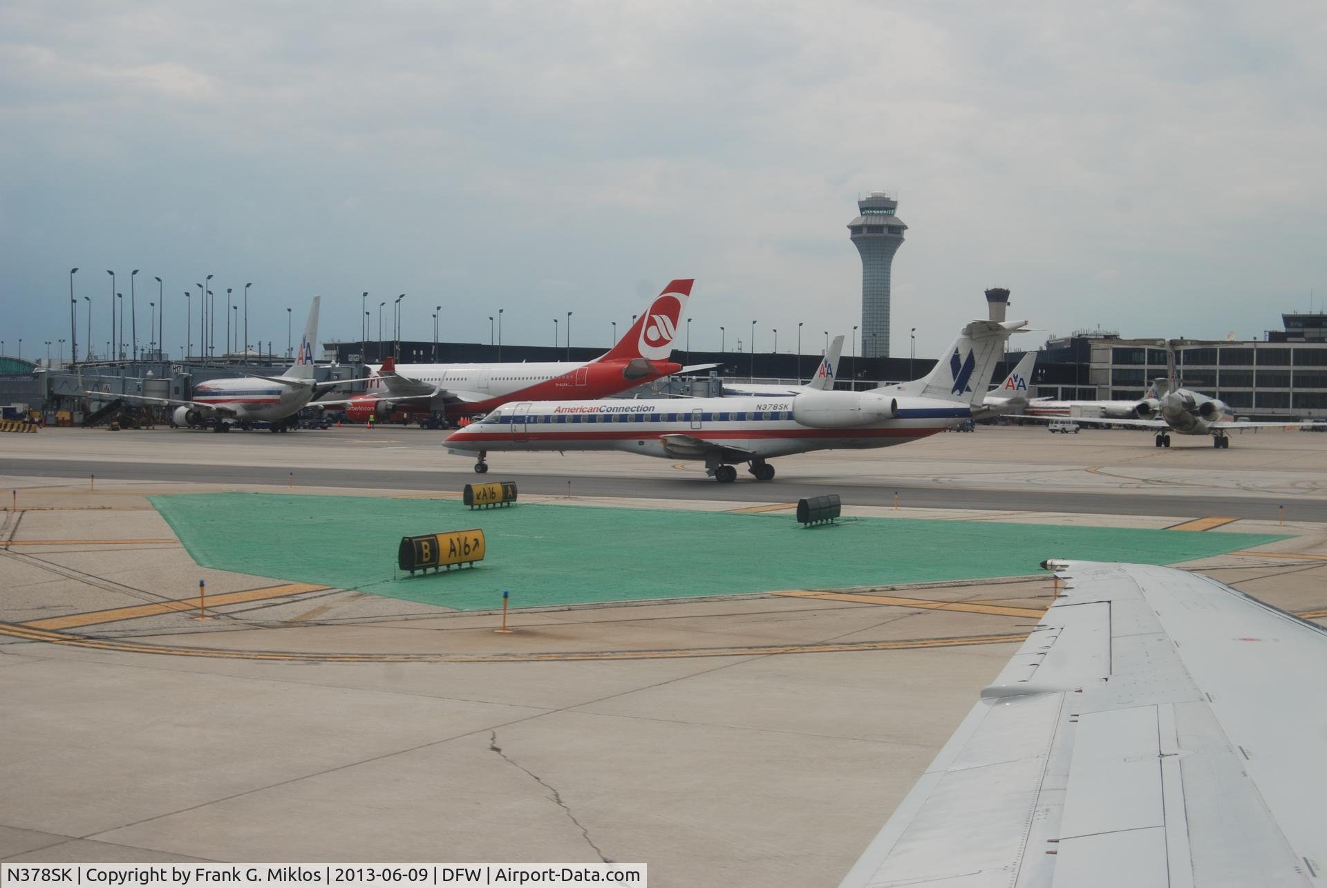 N378SK, 2002 Embraer ERJ-140LR (EMB-135KL) C/N 145593, On the ground ad DFW