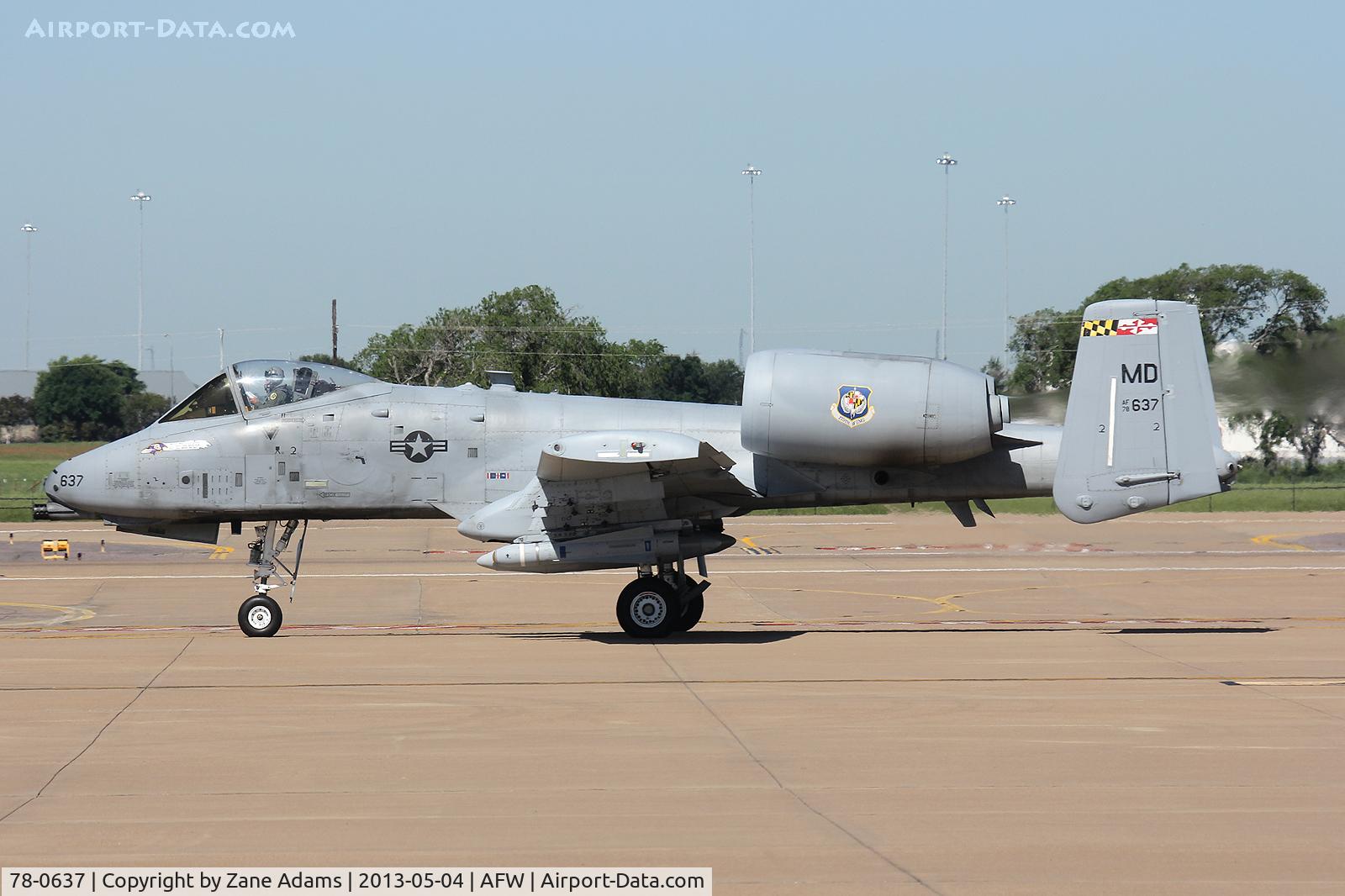 78-0637, 1978 Fairchild Republic A-10C Thunderbolt II C/N A10-0257, At Alliance Airport - Fort Worth, TX