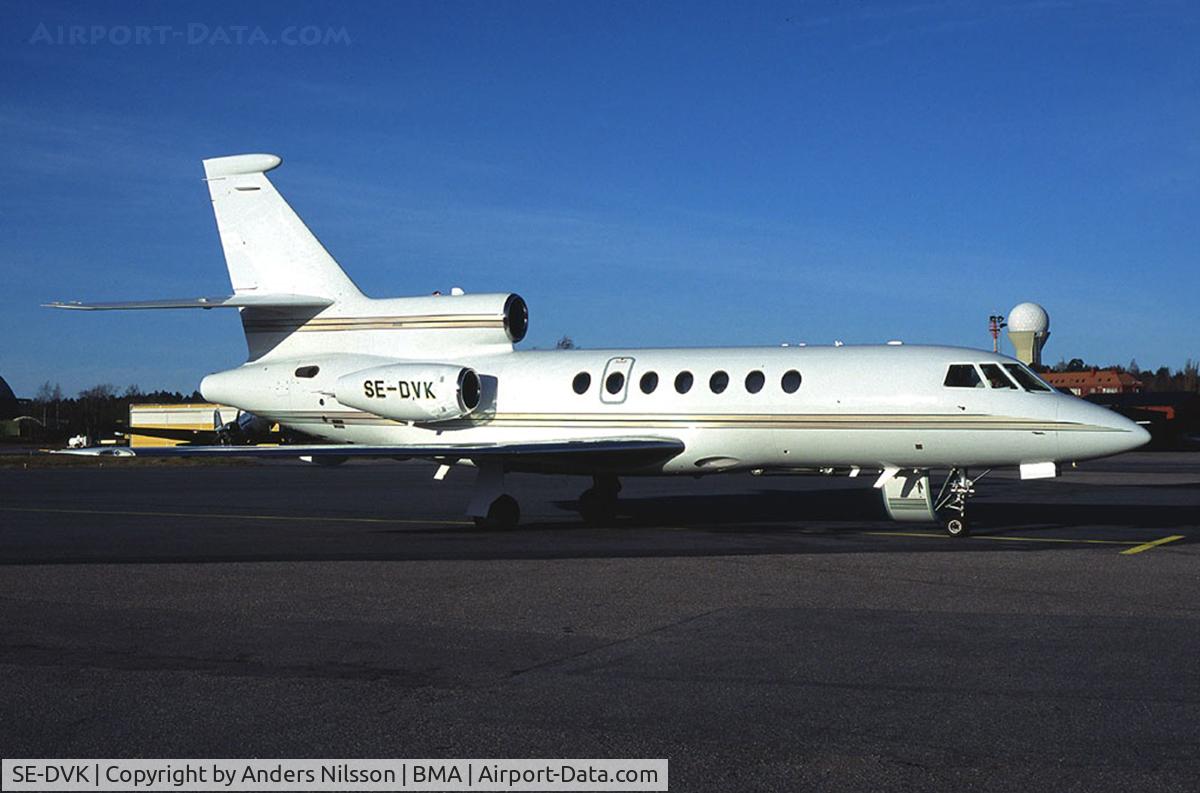 SE-DVK, 1994 Dassault Falcon 50 C/N 249, Sold to USA in January 2002.