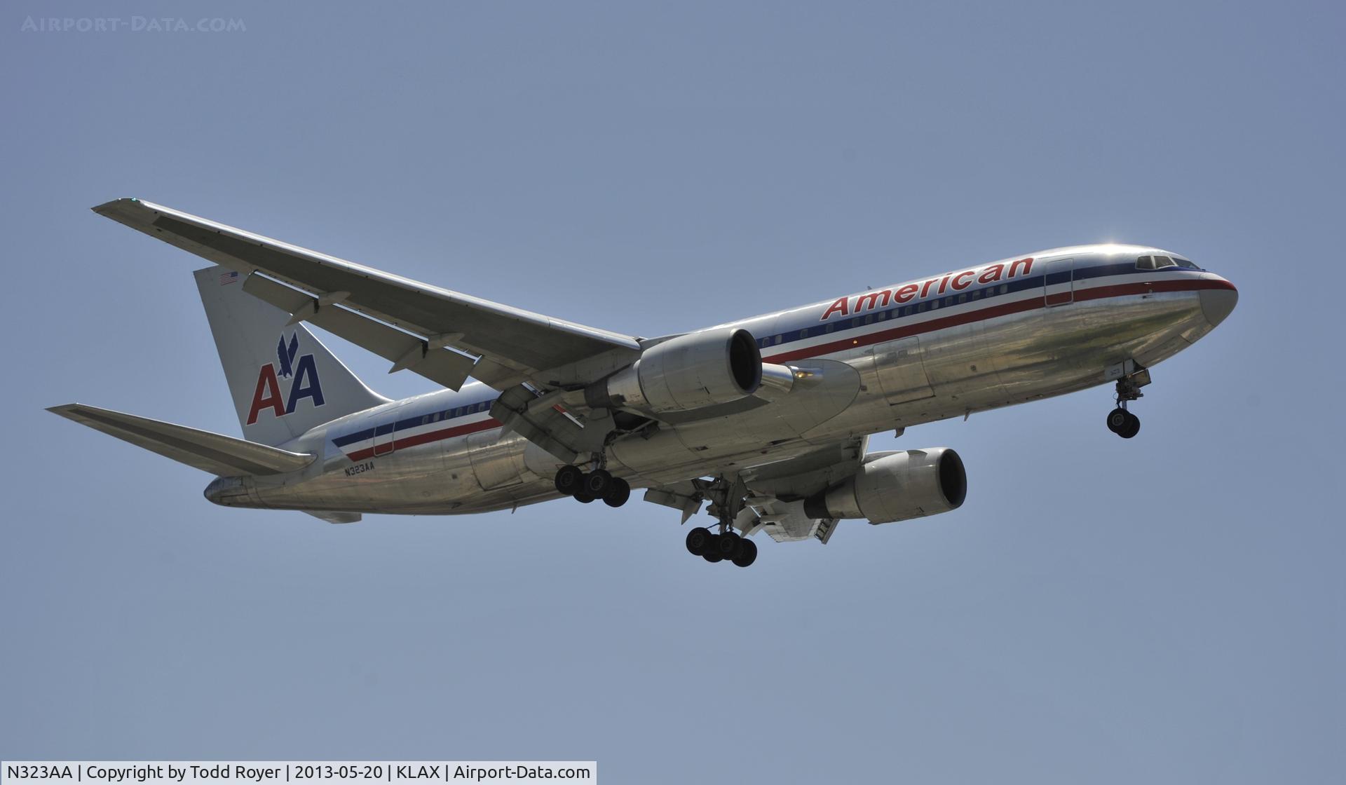 N323AA, Boeing 767-223 C/N 22324, Arriving at LAX