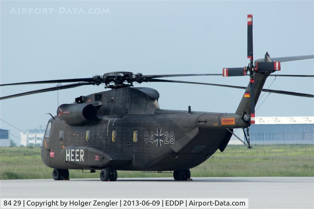 84 29, Sikorsky (VFW-Fokker) CH-53G C/N V65-027, Close-up view in sunday morning light...