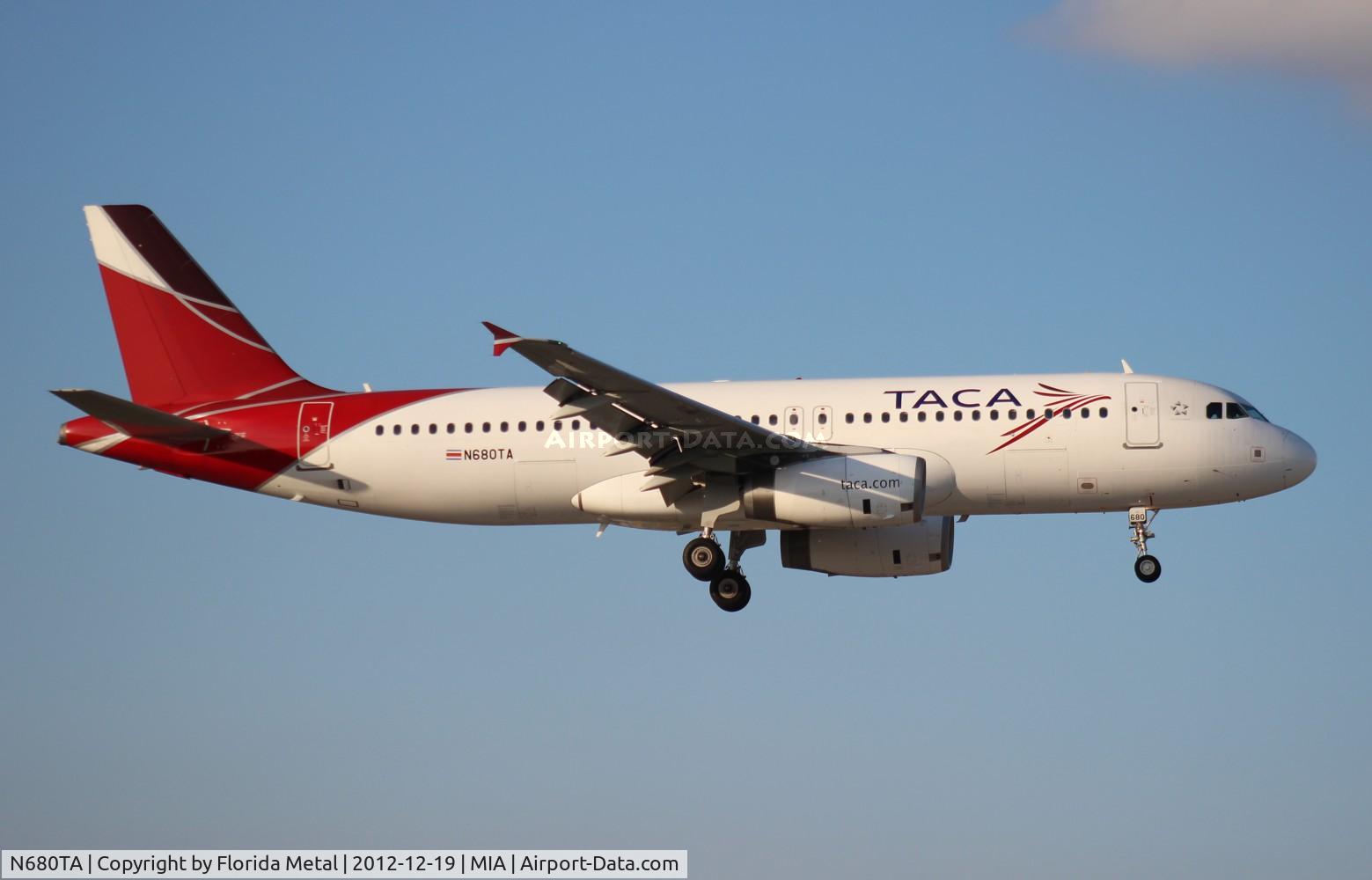 N680TA, 2008 Airbus A320-233 C/N 3538, Taca A320