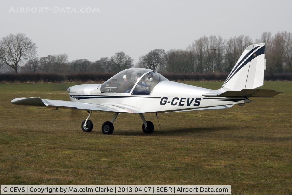 G-CEVS, 2007 Cosmik EV-97 TeamEurostar UK C/N 3102, Cosmik EV-97 Teameurostar UK at The Real Aeroplane Club's Spring Fly-In, Breighton Airfield, April 2013.