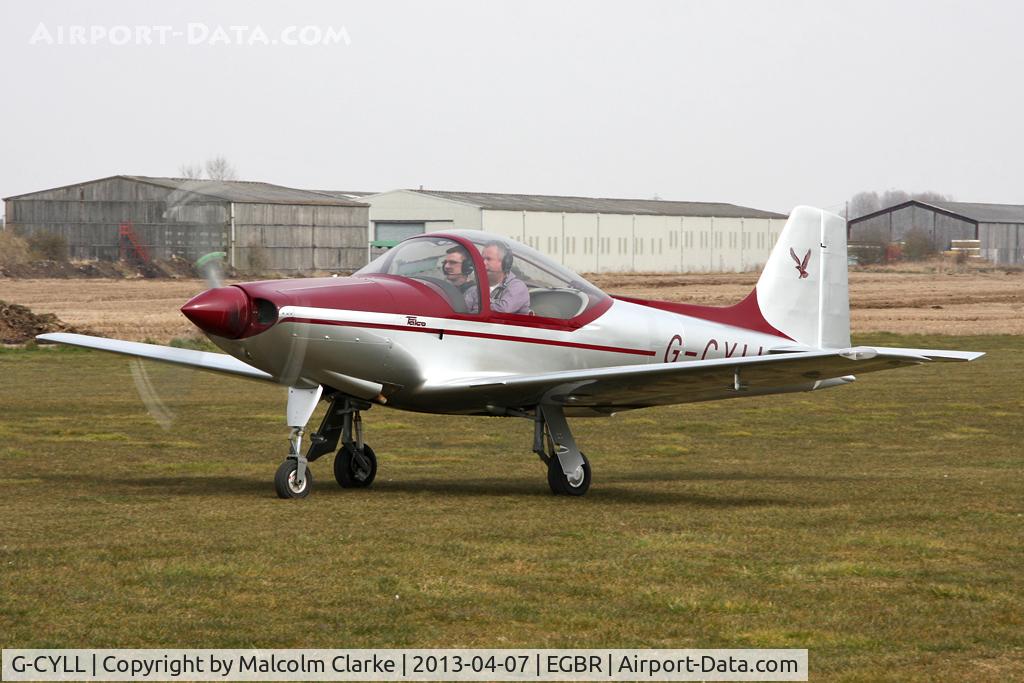 G-CYLL, 2006 Sequoia F-8L C/N PFA 100-14572, Falco F8L at The Real Aeroplane Club's Spring Fly-In, Breighton Airfield, April 2013.