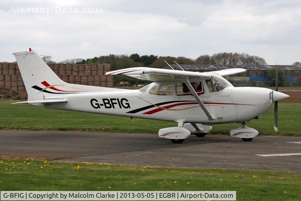 G-BFIG, 1977 Reims FR172K Hawk XP C/N 0615, Reims FR172K Hawk XP at The Real Aeroplane Club's May-hem Fly-In, Breighton Airfield, May 2013.