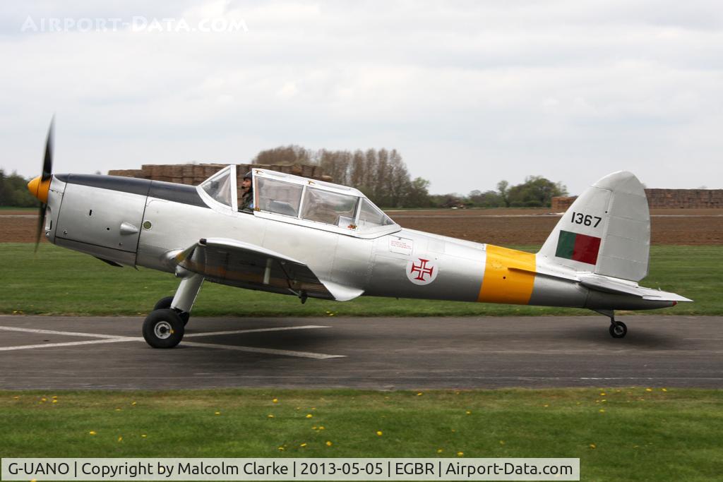 G-UANO, 1959 OGMA DHC-1 Chipmunk T.20 C/N OGMA-57, OGMA DHC-1 Chipmunk T.20 at The Real Aeroplane Club's May-hem Fly-In, Breighton Airfield, May 2013.