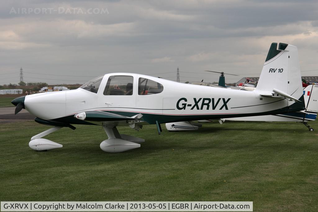 G-XRVX, 2006 Van's RV-10 C/N PFA 339-14592, Vans RV-10 at The Real Aeroplane Club's May-hem Fly-In, Breighton Airfield, May 2013.