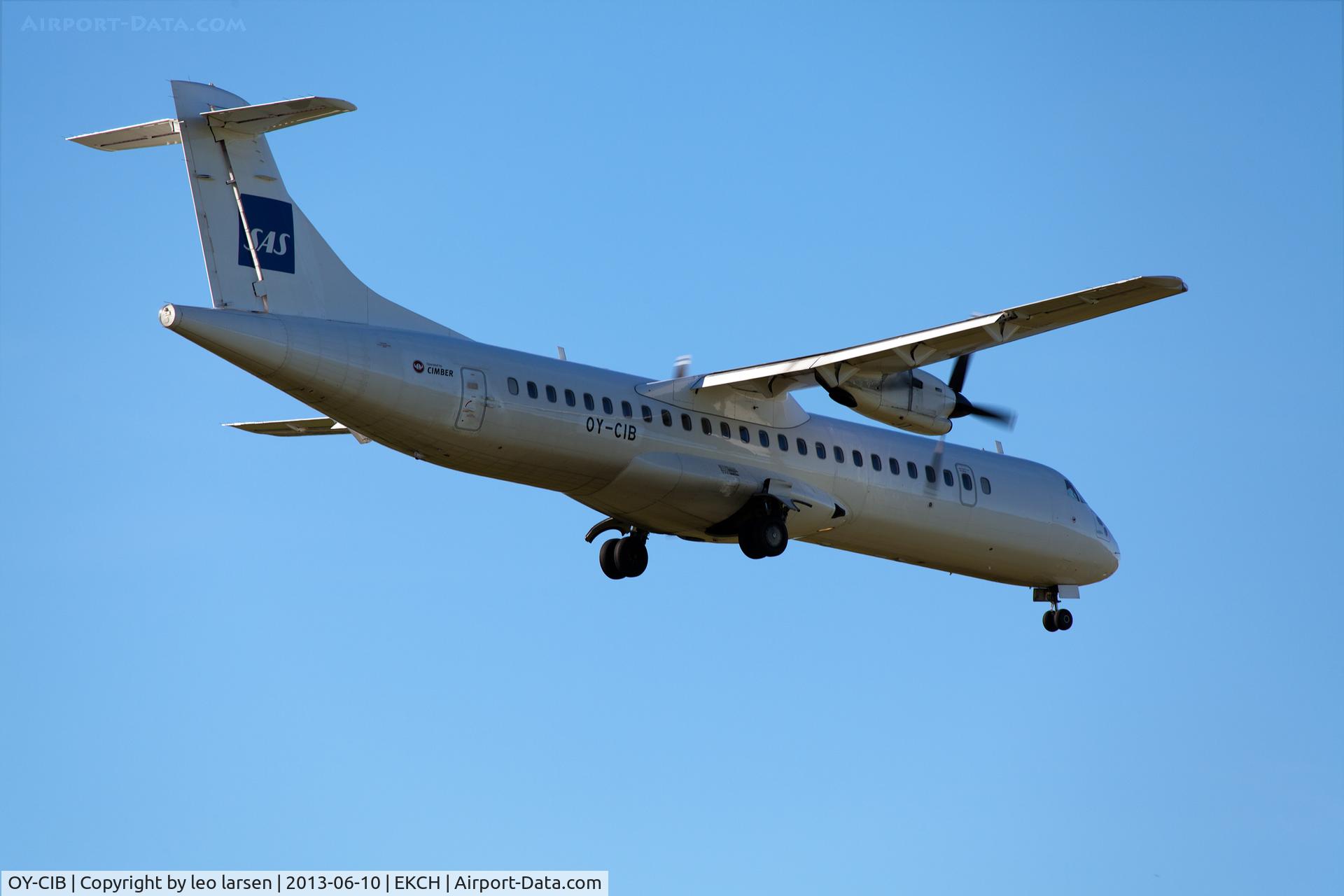 OY-CIB, 1994 ATR 72-202 C/N 437, App to R-04L Copenhagen Kastrup 10.6.13