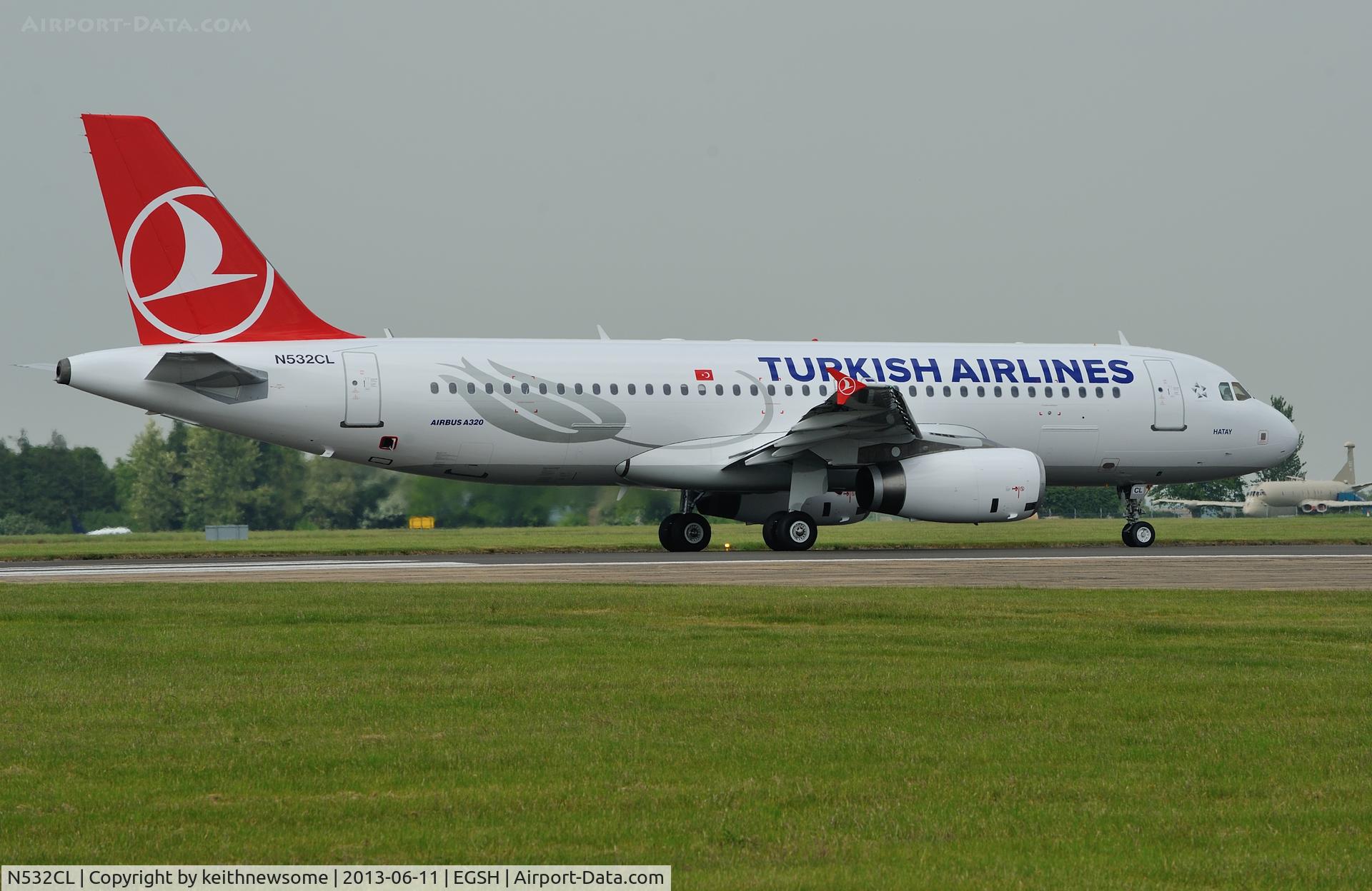 N532CL, 2005 Airbus A320-232 C/N 2522, Leaving for Dublin.