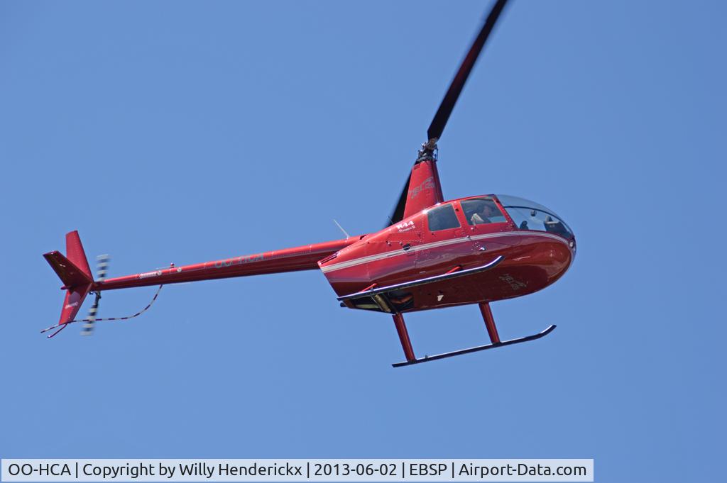 OO-HCA, 2006 Robinson R44 Raven II C/N 11133, Red color scheme whereas the usual color scheme of Heliflight Helicopteres is yellow
