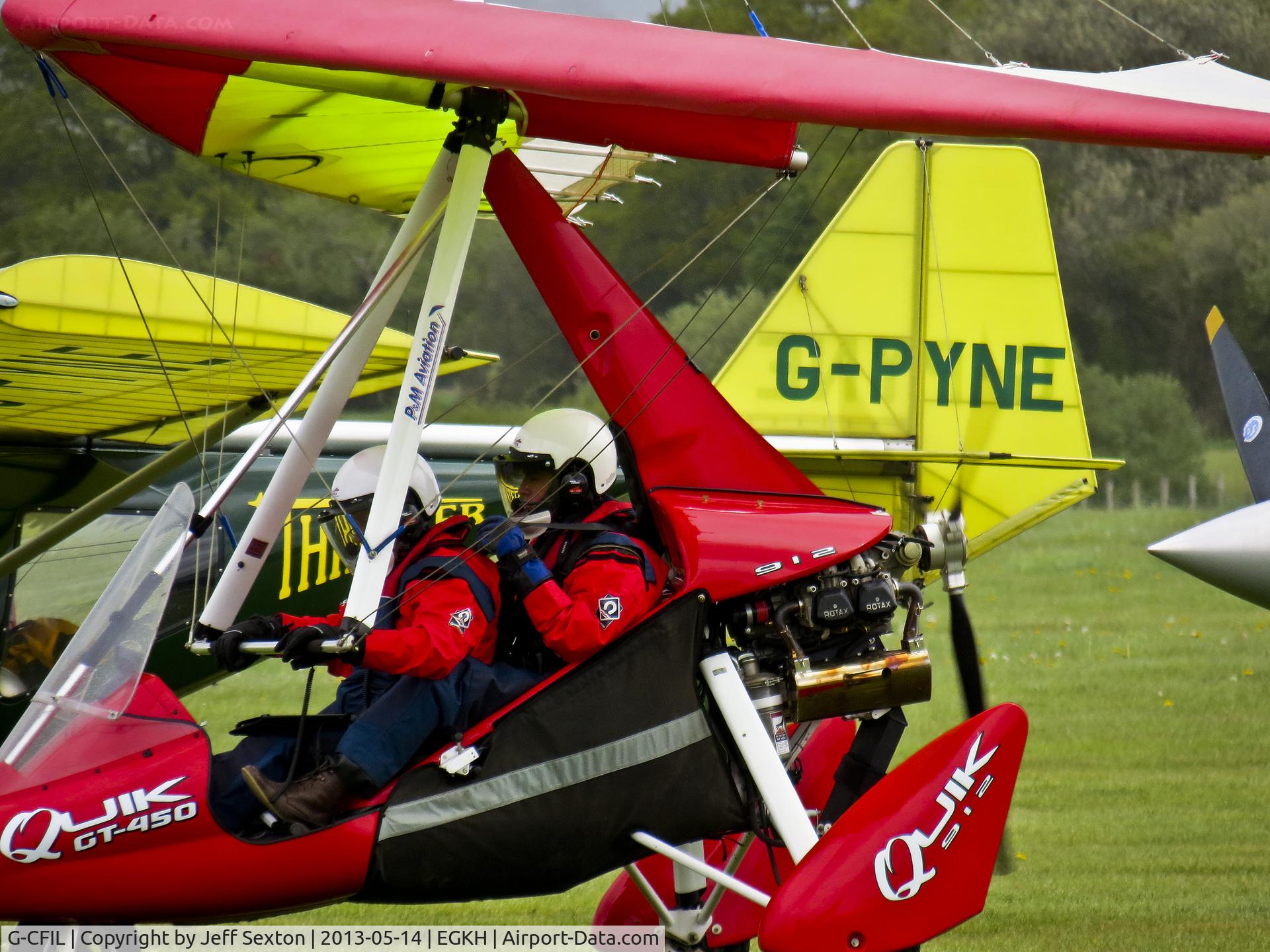 G-CFIL, 2008 P&M Aviation Quik GT450 C/N 8394, Ready to taxi.