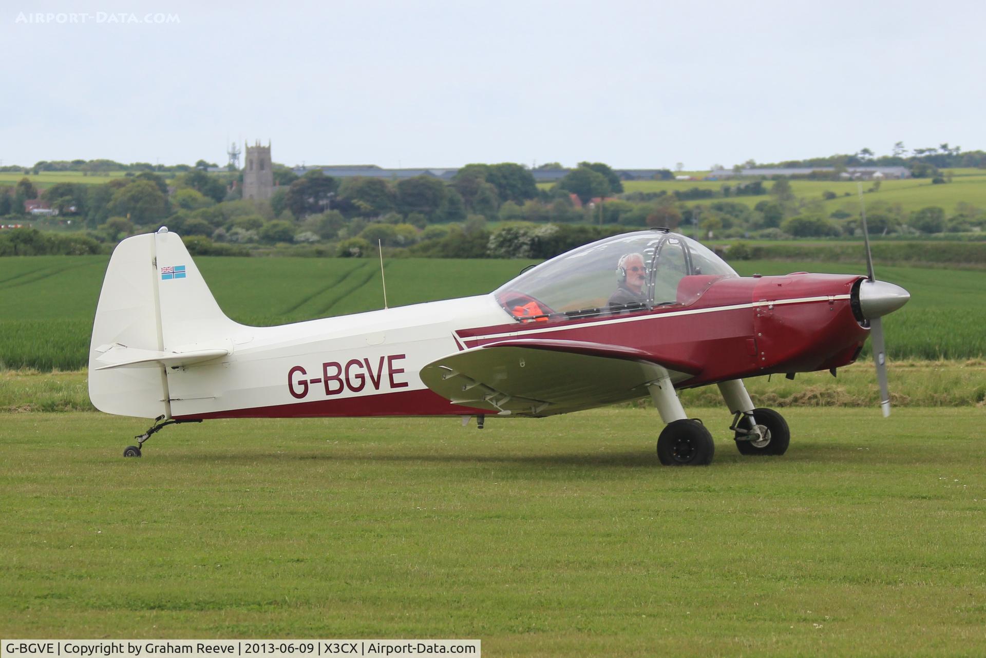 G-BGVE, 1965 Scintex CP-1310-C3 Super Emeraude C/N 931, Just landed.