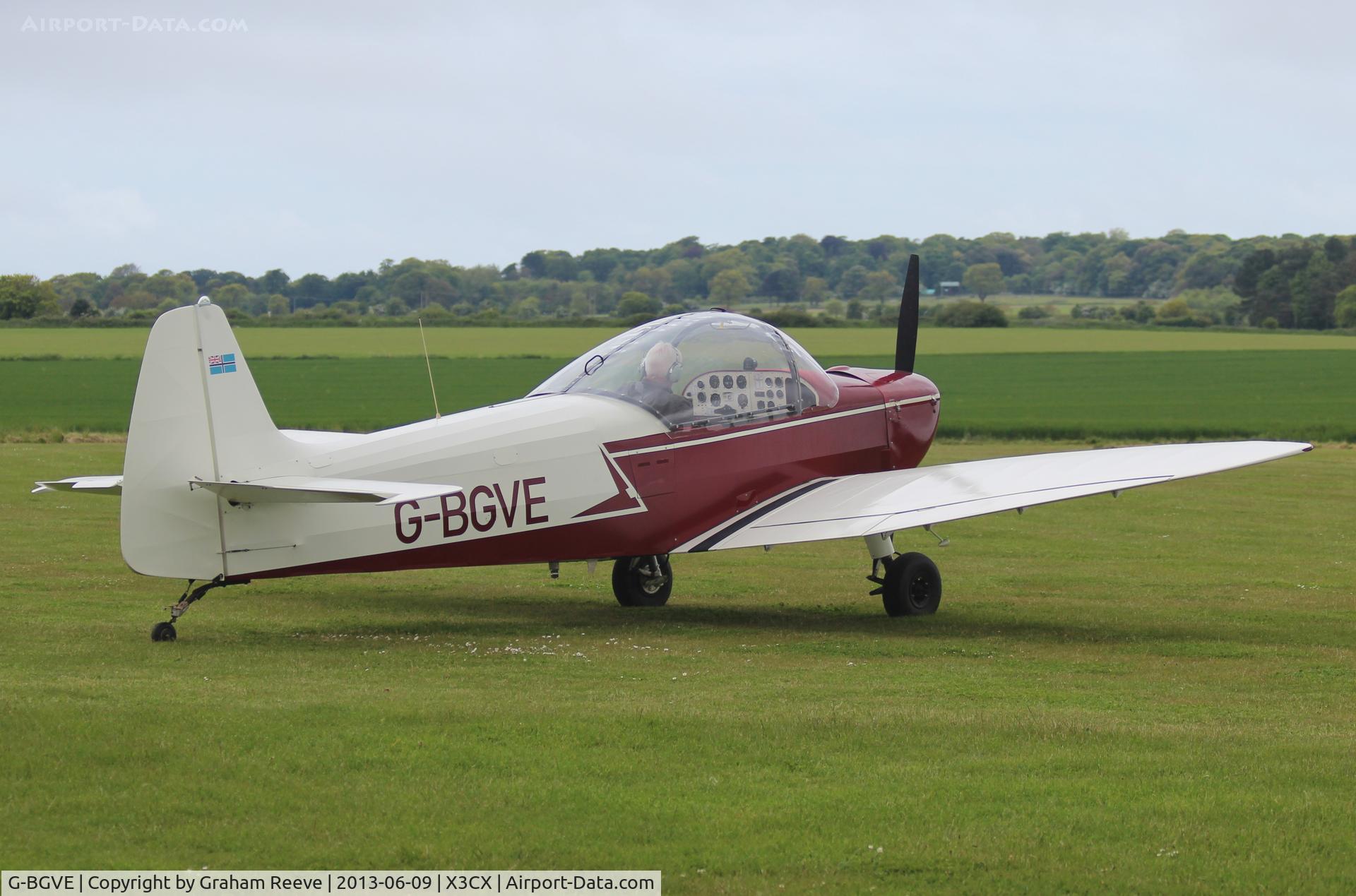 G-BGVE, 1965 Scintex CP-1310-C3 Super Emeraude C/N 931, Just landed.
