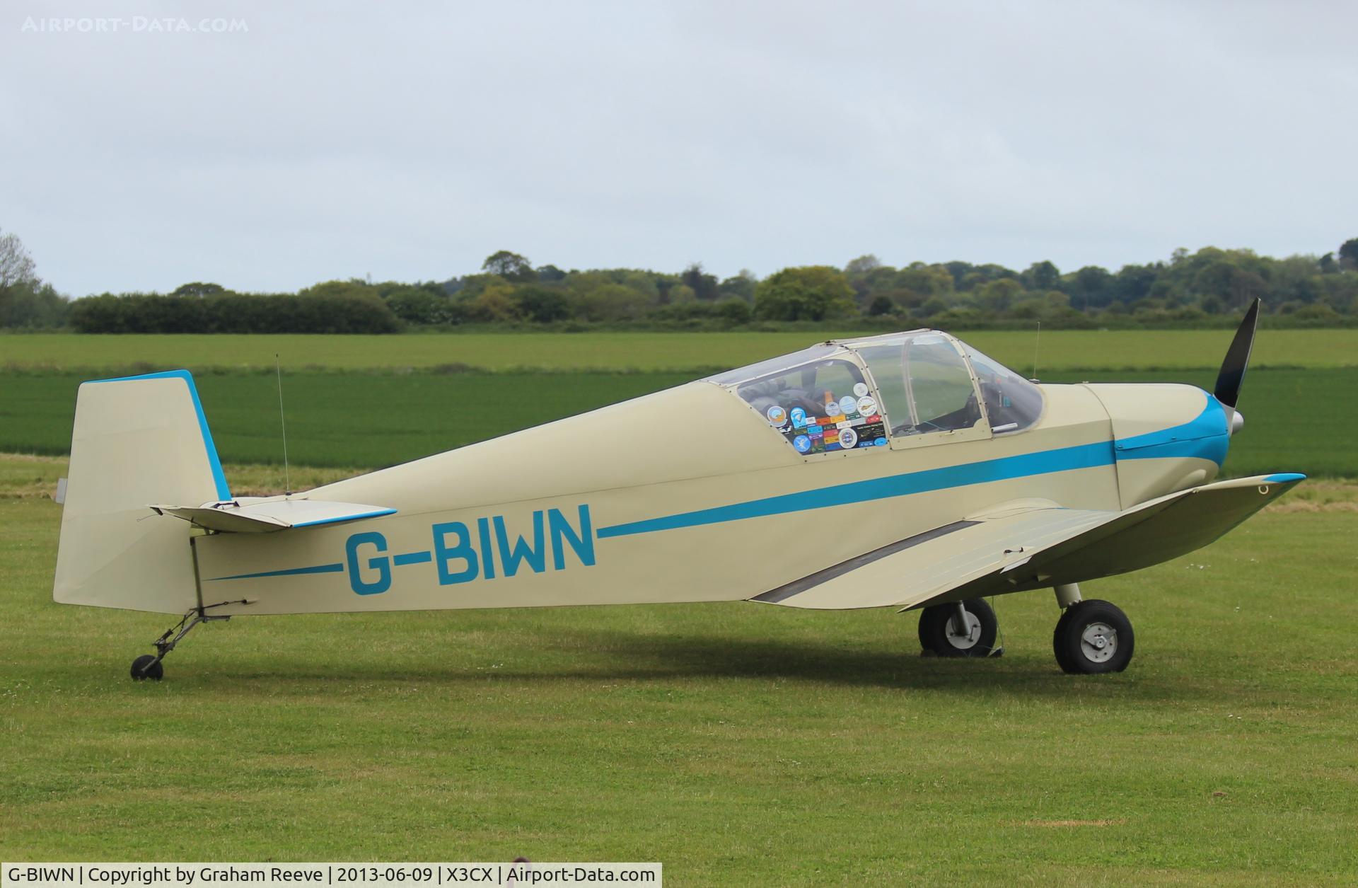 G-BIWN, 1966 Jodel D-112 C/N 1314, Parked at Northrepps.
