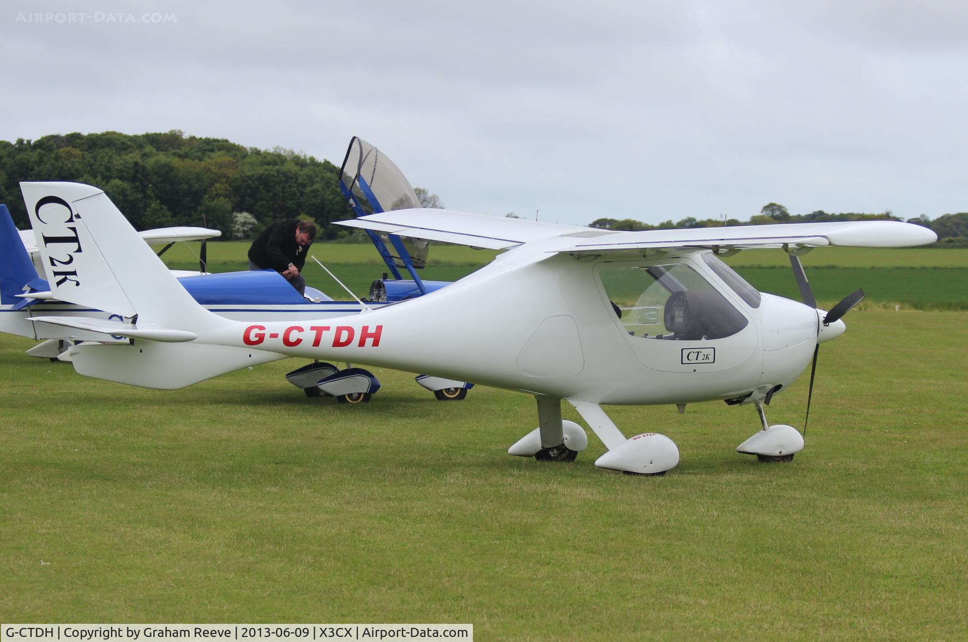 G-CTDH, 2003 Flight Design CT2K C/N 7939, Parked at Northrepps.