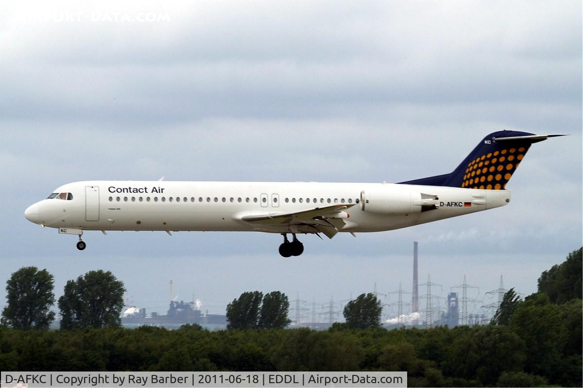 D-AFKC, 1996 Fokker 100 (F-28-0100) C/N 11496, Fokker F-100 [11496] (Contact Air) Dusseldorf~D 18/06/2011