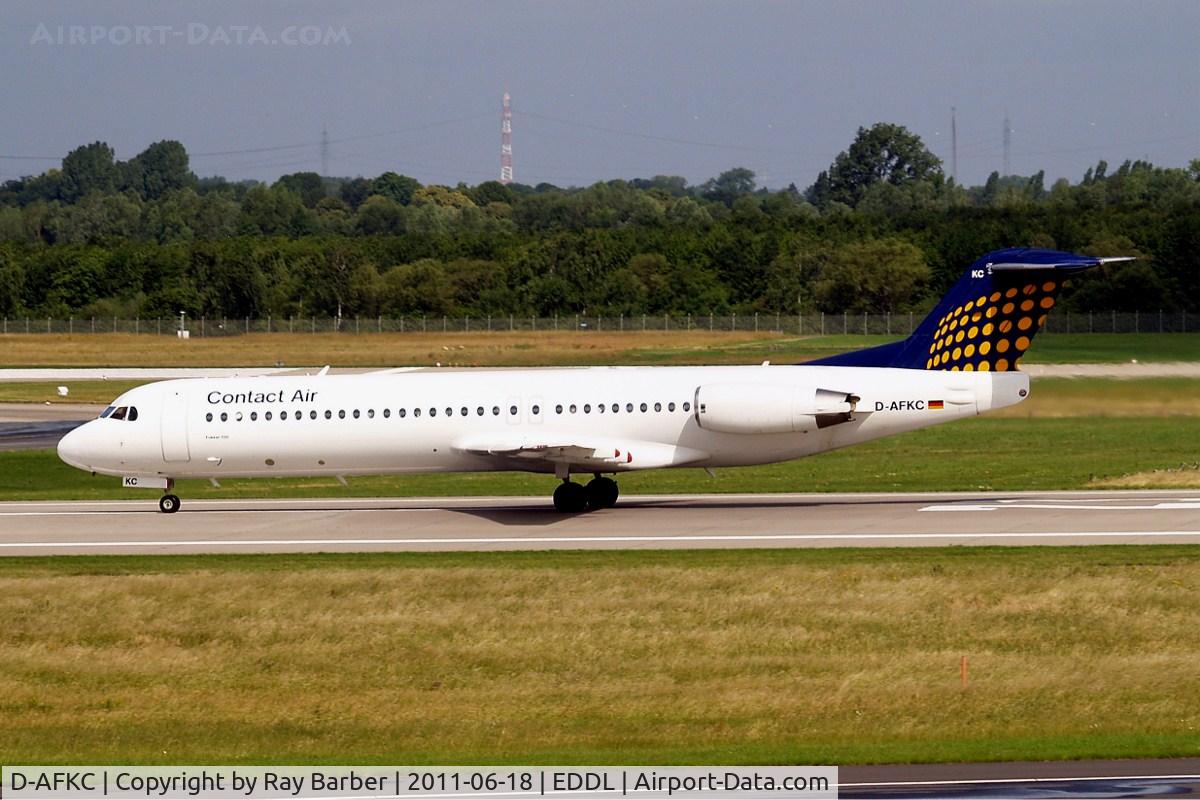 D-AFKC, 1996 Fokker 100 (F-28-0100) C/N 11496, Fokker F-100 [11496] (Contact Air) Dusseldorf~D 18/06/2011