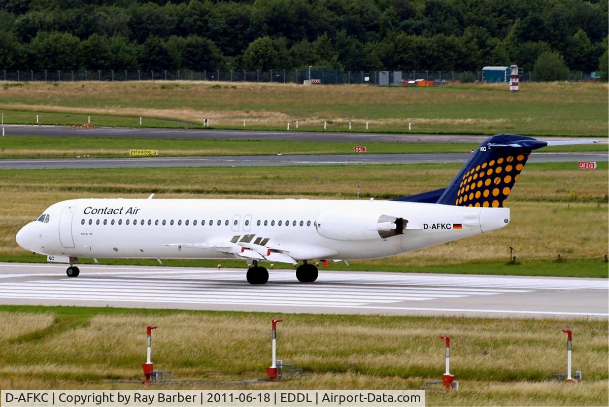 D-AFKC, 1996 Fokker 100 (F-28-0100) C/N 11496, Fokker F-100 [11496] (Contact Air) Dusseldorf~D 18/06/2011
