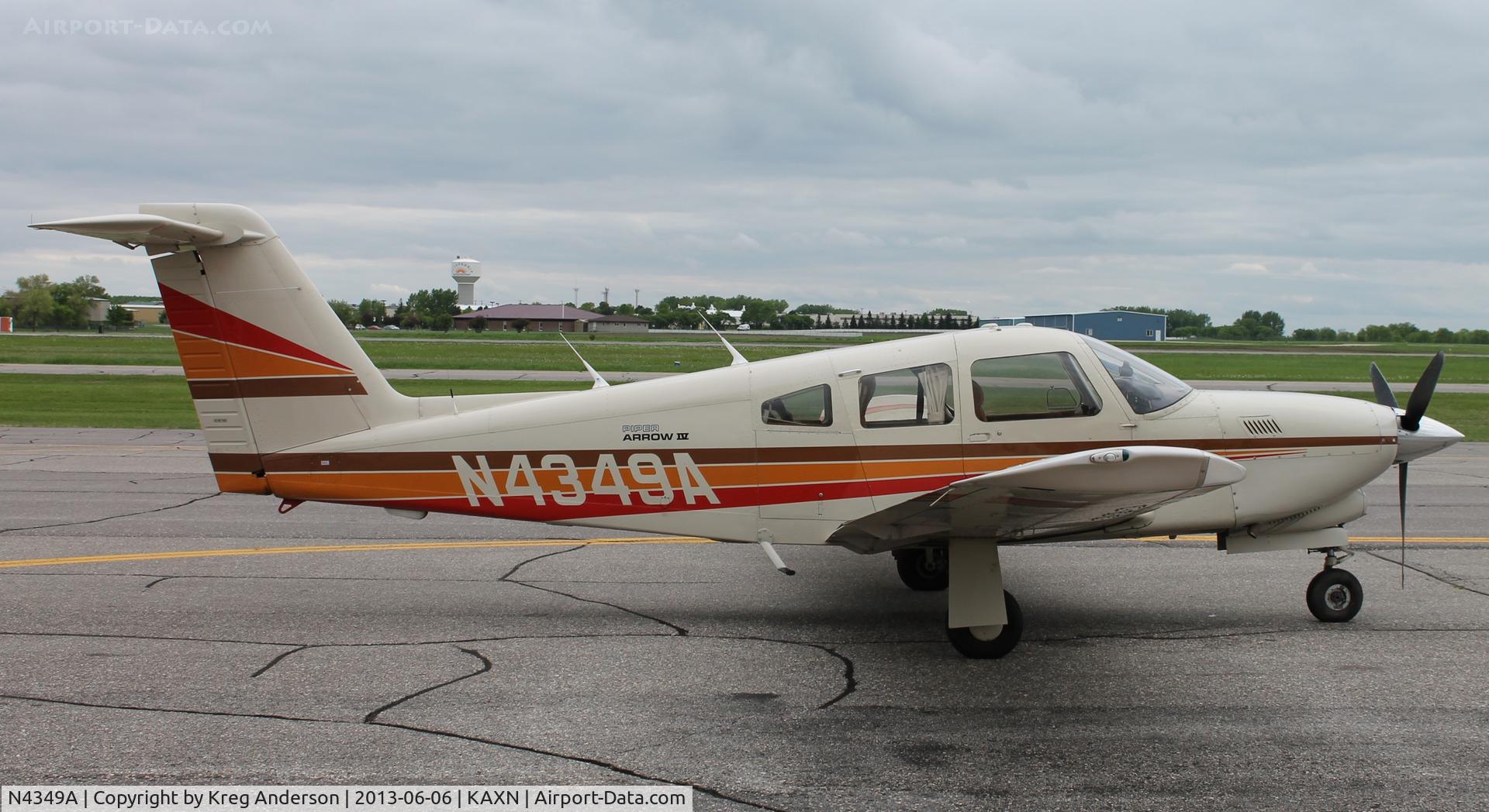 N4349A, 1984 Piper PA-28RT-201T Arrow IV C/N 28R-8431013, Piper PA-28RT-201T Arrow IV on the ramp.