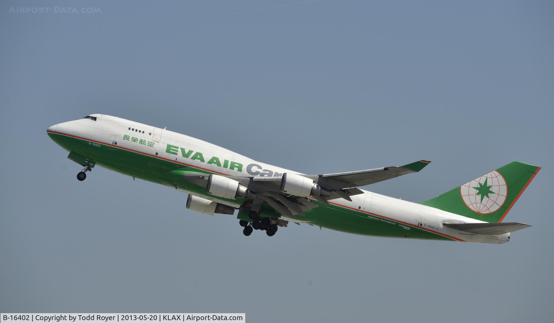 B-16402, 1992 Boeing 747-45E C/N 27063, Departing LAX