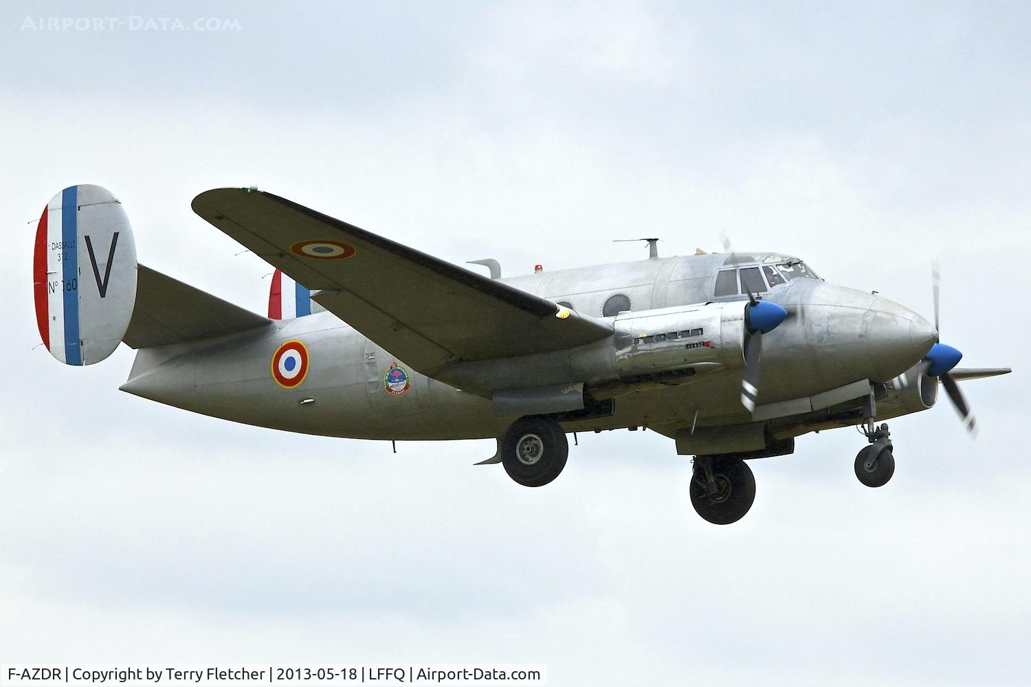 F-AZDR, Dassault MD-312 Flamant C/N 160, At 2013 Airshow at La Ferte Alais , Paris, France