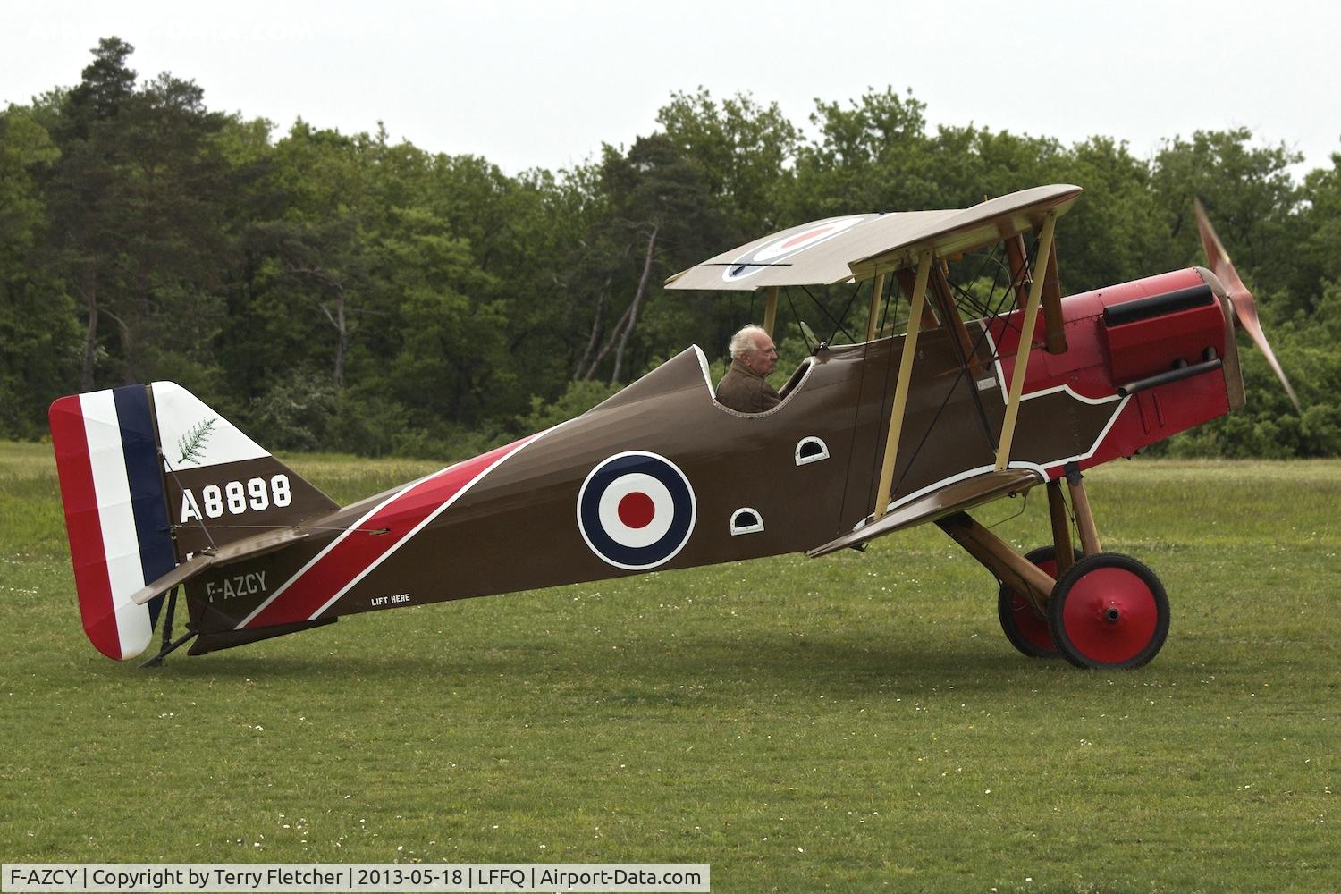 F-AZCY, Royal Aircraft Factory SE-5A Replica C/N 03, At 2013 Airshow at La Ferte Alais , Paris, France