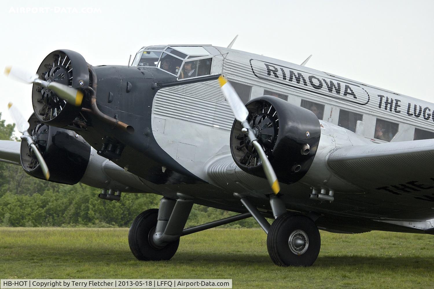 HB-HOT, 1939 Junkers Ju-52/3m g4e C/N 6595, At 2013 Airshow at La Ferte Alais , Paris, France