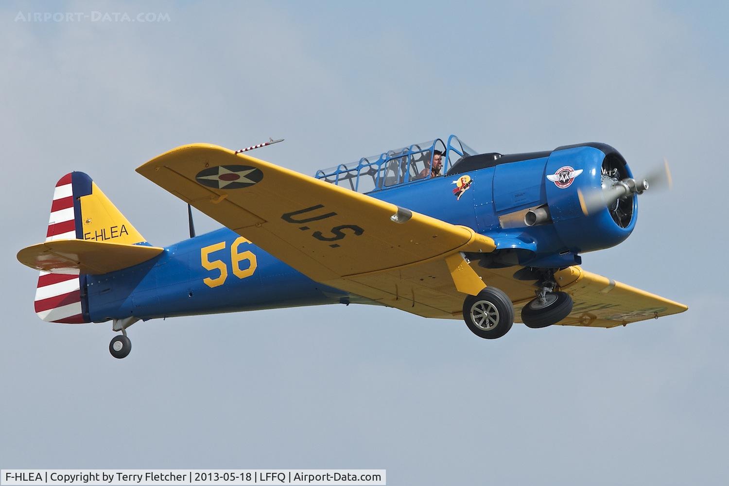F-HLEA, North American T-6G Texan C/N 168-160, At 2013 Airshow at La Ferte Alais , Paris, France