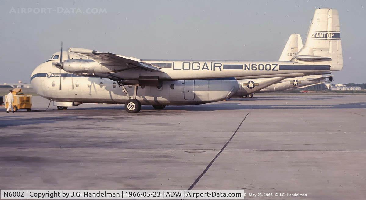 N600Z, 1960 Armstrong Whitworth AW650 Argosy 101 C/N 6657, Hawker-Siddley Argosy in 1966. 
