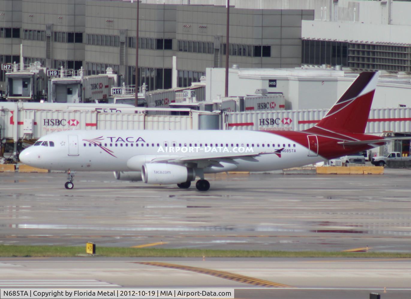 N685TA, 2012 Airbus A320-233 C/N 5068, Taca A320