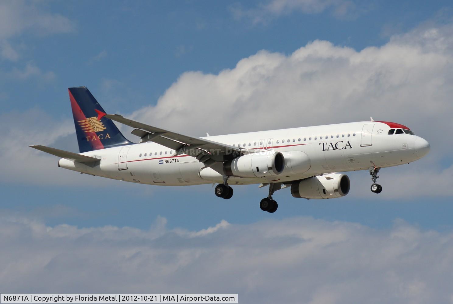 N687TA, 2000 Airbus A320-233 C/N 1334, Taca A320